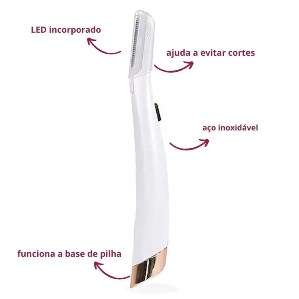 Esfoliador De Pelos Faciais Portátil Com Cabo Firme