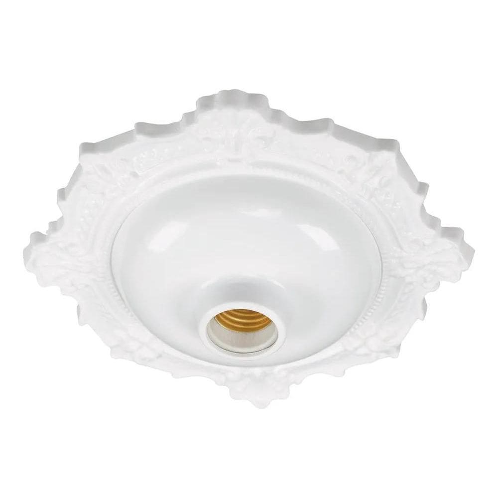 2X Plafon Com Soquete Branco Pavilonis