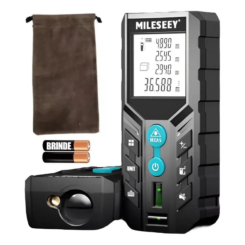 Trena Laser Mileseey D2 60M Preto Alta Precisão