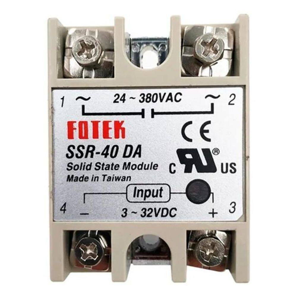 2X Rele De Estado Sólido Fotek Ssr-40Da 40A