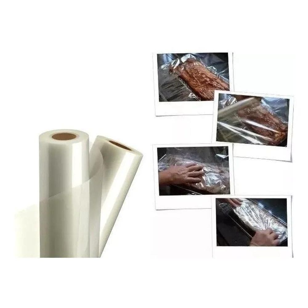 Bobina Papel Celofane Churrasco Poliester 45Cm X 65 Metros