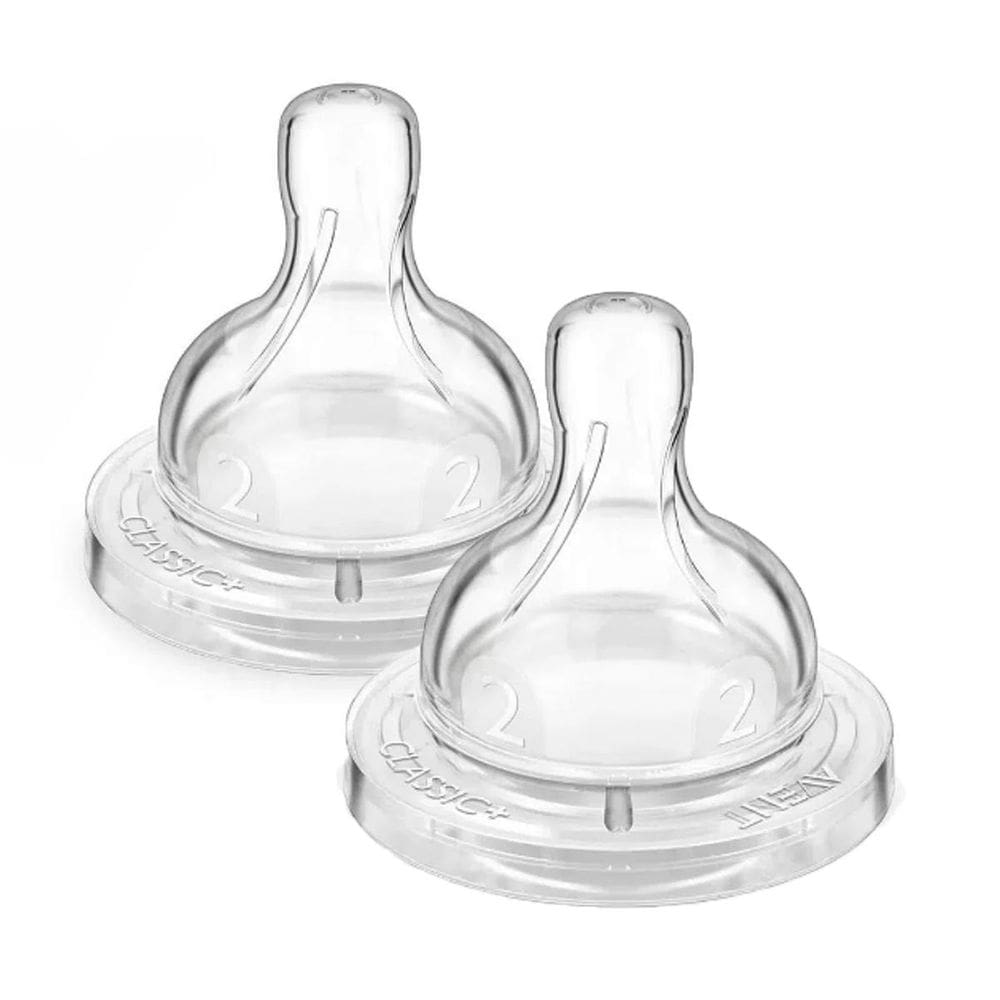 Bico Mamadeira Avent + 1 Meses 2 Unidades