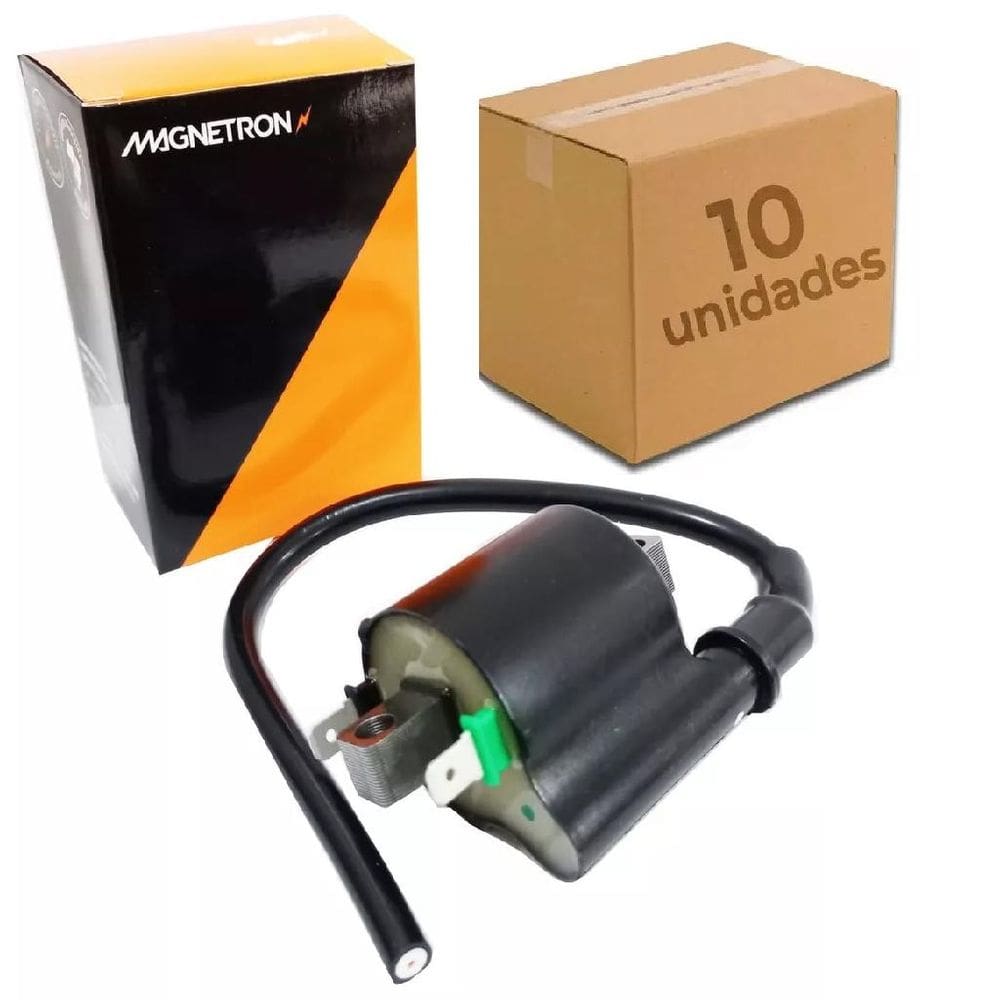 Bobina De Ignição Honda Cg Titan 150 2009 Injeção Eletrônica Magnetron Kit Com 10 Peças