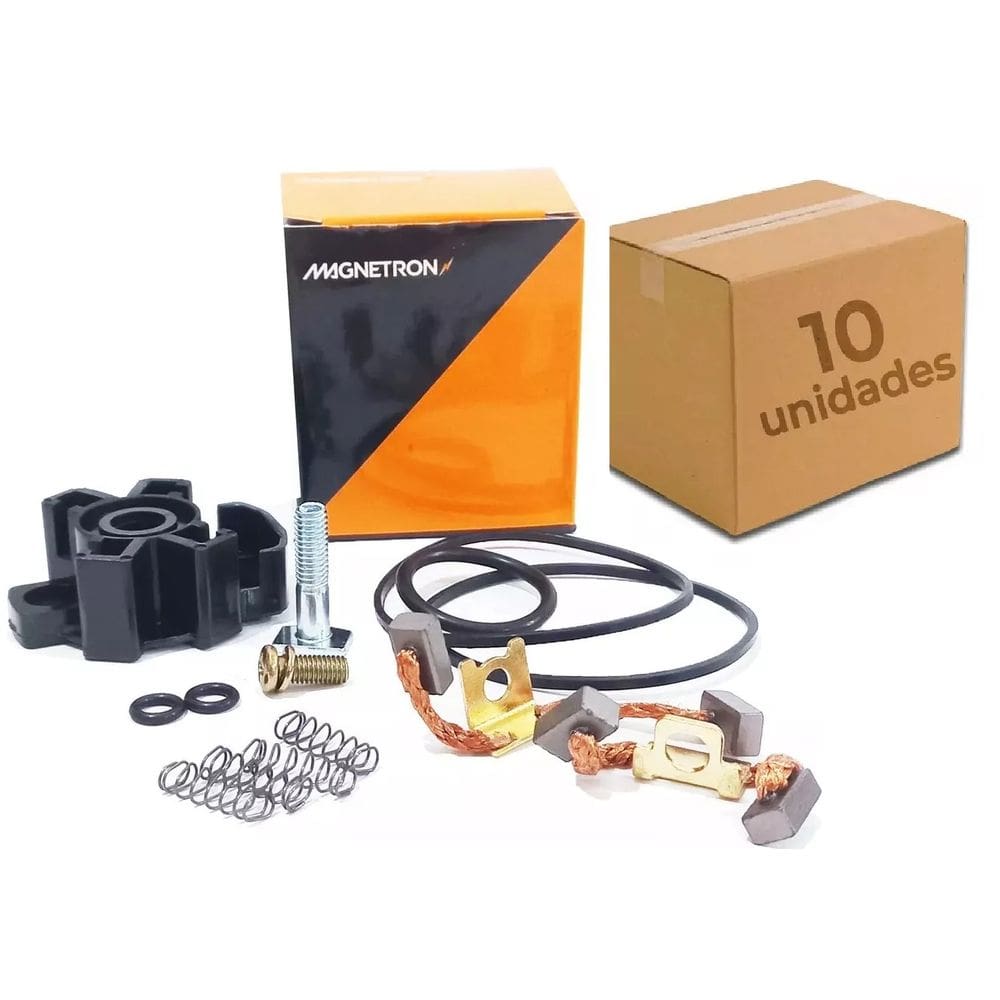 Escova De Arranque Honda Cb300 2009 A 2015 Xre300 2009 A 2022 Com Suporte Magnetron Kit Com 10 Peças