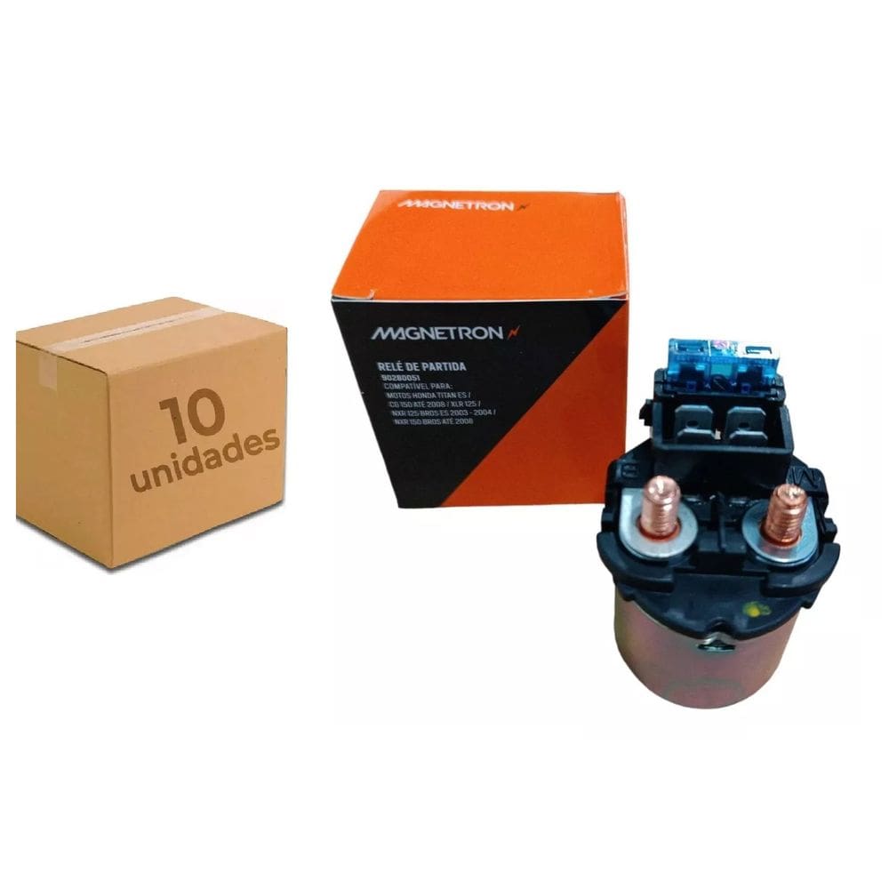 Rele Partida Honda Cg Titan 2000 2001 2002 2003 2004 Es Titan 150 2005 Sport Xlr 125 Kit Com 10 Peças Magnetron