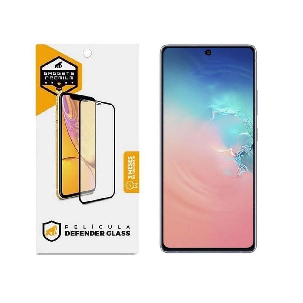 Película Defender Glass Galaxy S10 Lite - Preta