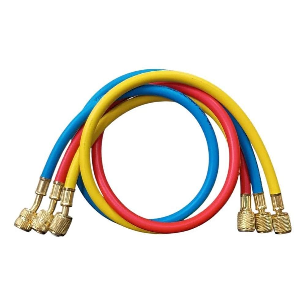 2X Conjunto Mangueiras Manifold R410A 90Cm R410 R32 R407C R2
