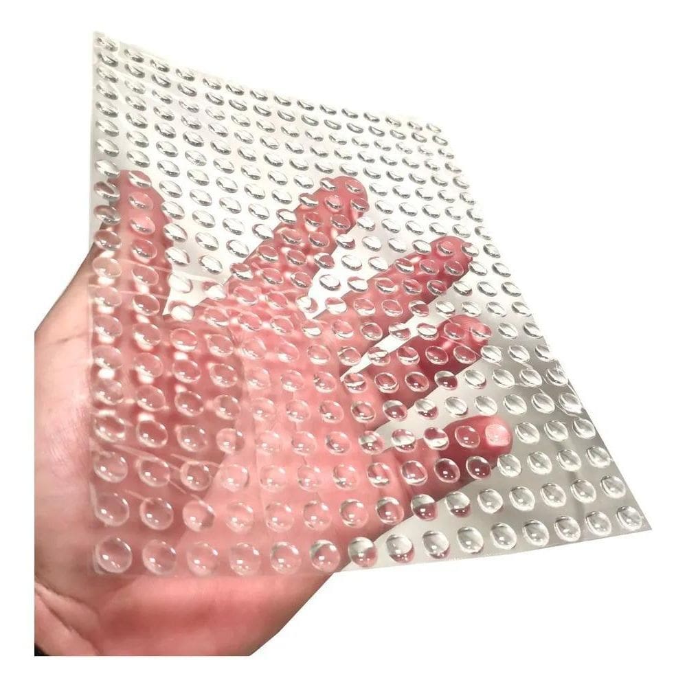 2X 125 Und Protetor Batente Gota De Silicone Adesivo Multius