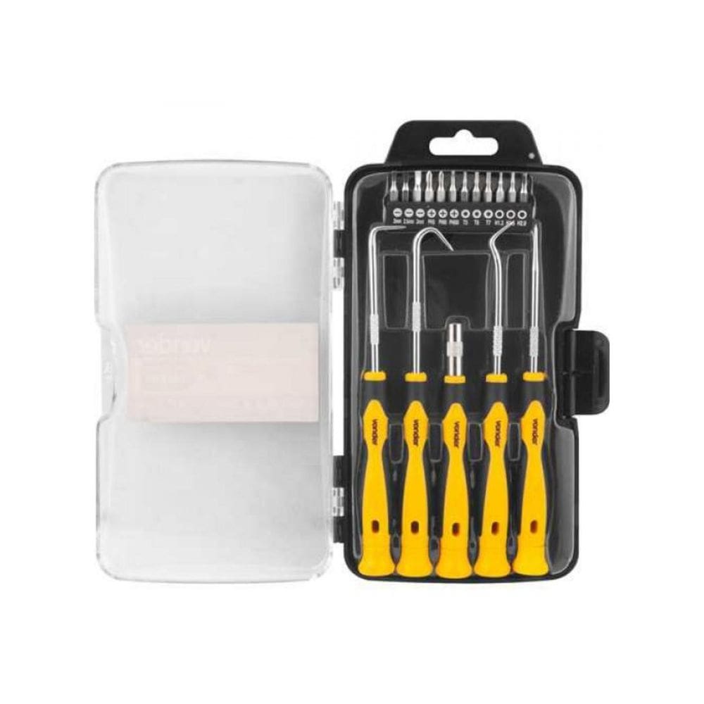 Jogo Bits Ponteira E Ganchos 17 Pçs Vonder