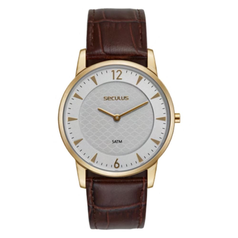 Relógio Seculus Slim 23743Gpsvdc2 Dourado
