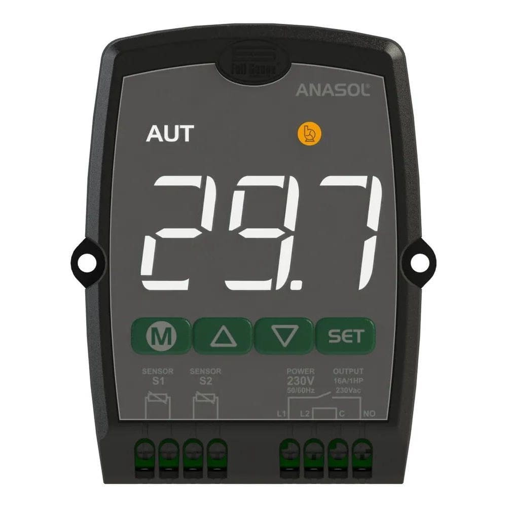 2X Termostato Digital Solar - New Anasol Digital Full Gauge