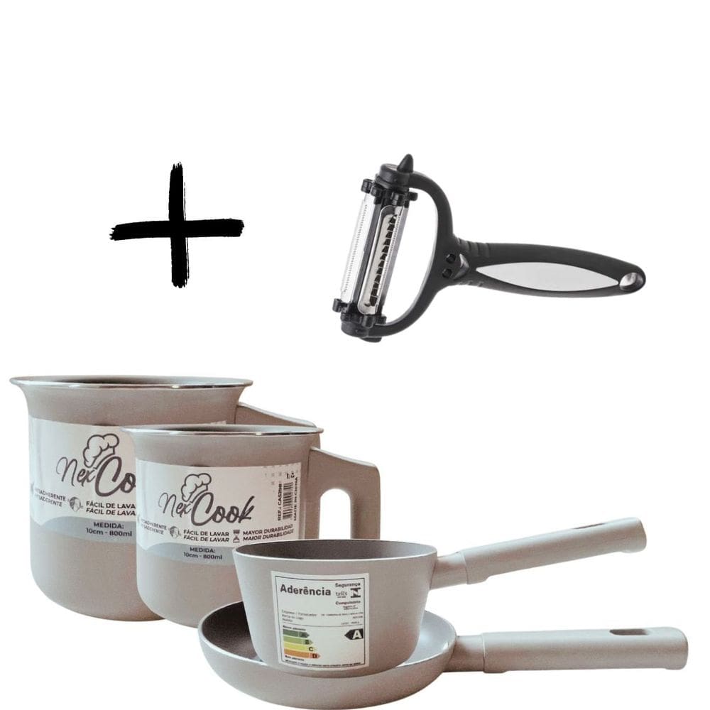 Kit 5pç Mine Panelinhas para Recém Nascido Aluminio Antiaderente