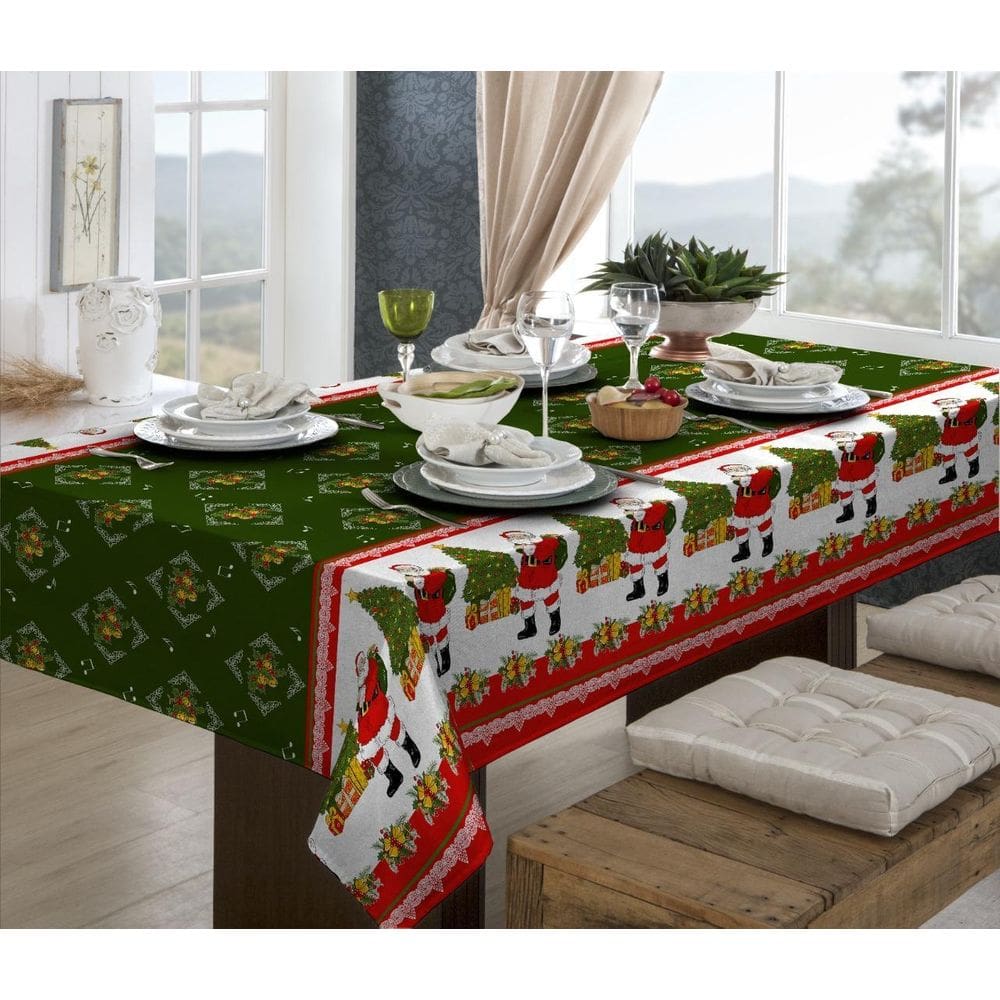 Toalha Mesa Retangular 2,20 X 1,40M Natalina 2