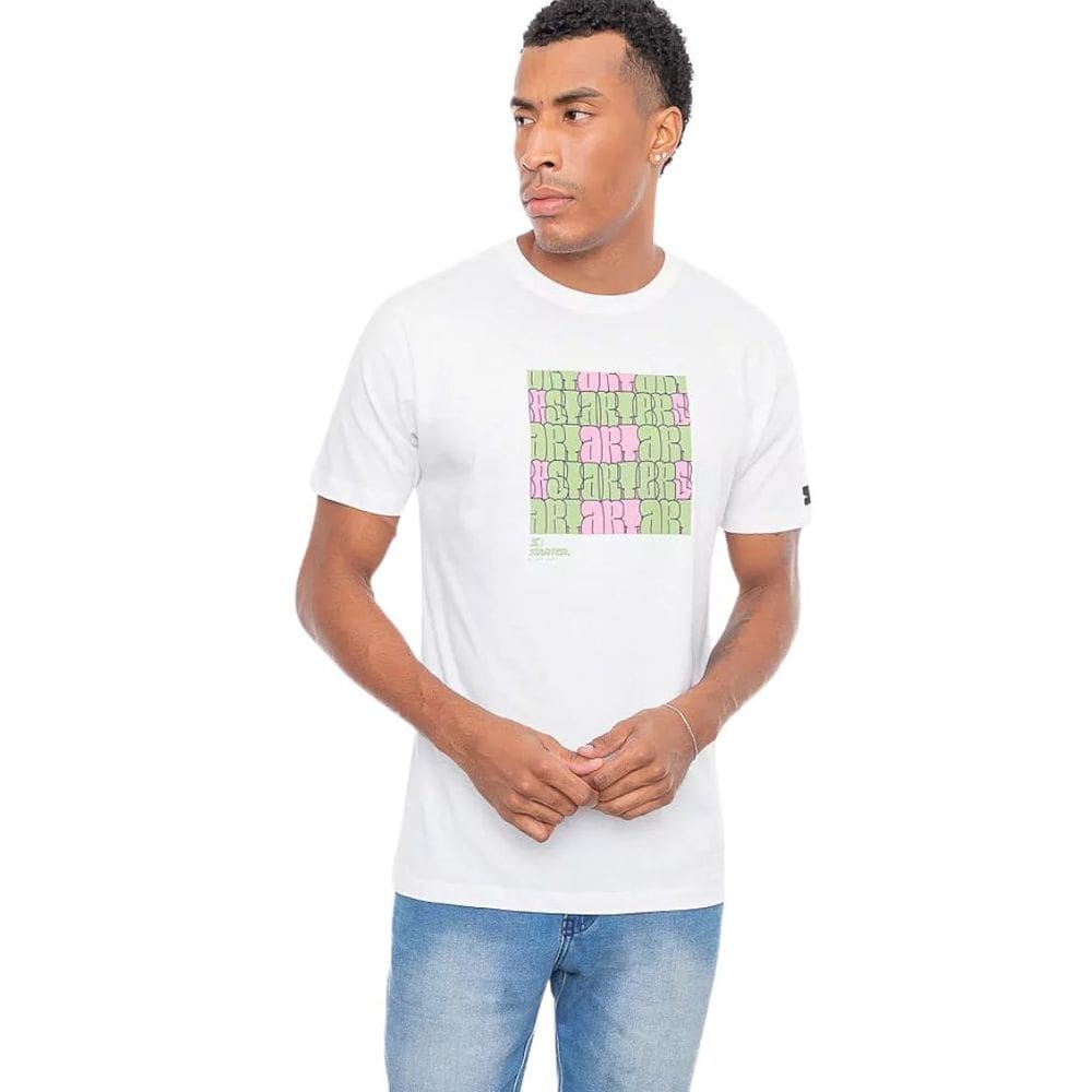 Camiseta Starter ART Masculina Branca autêntico Street