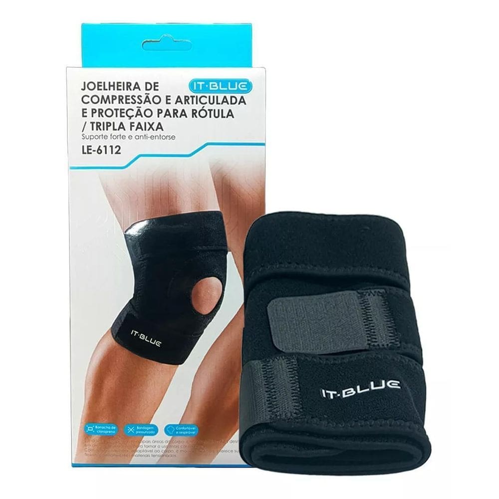 Joelheira De Compressão Proteção Articulada Profissional