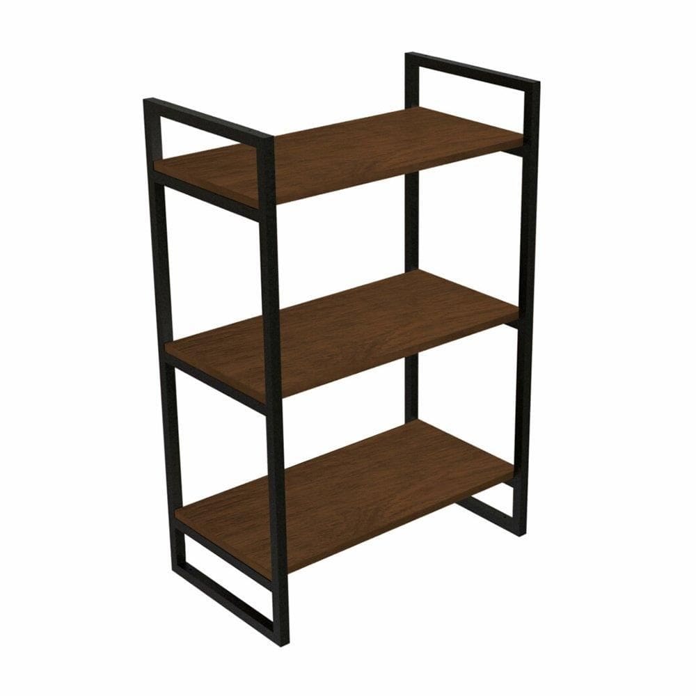 Estante Industrial Brasforma 3 Prateleiras com Suporte Avelã 60x30cm