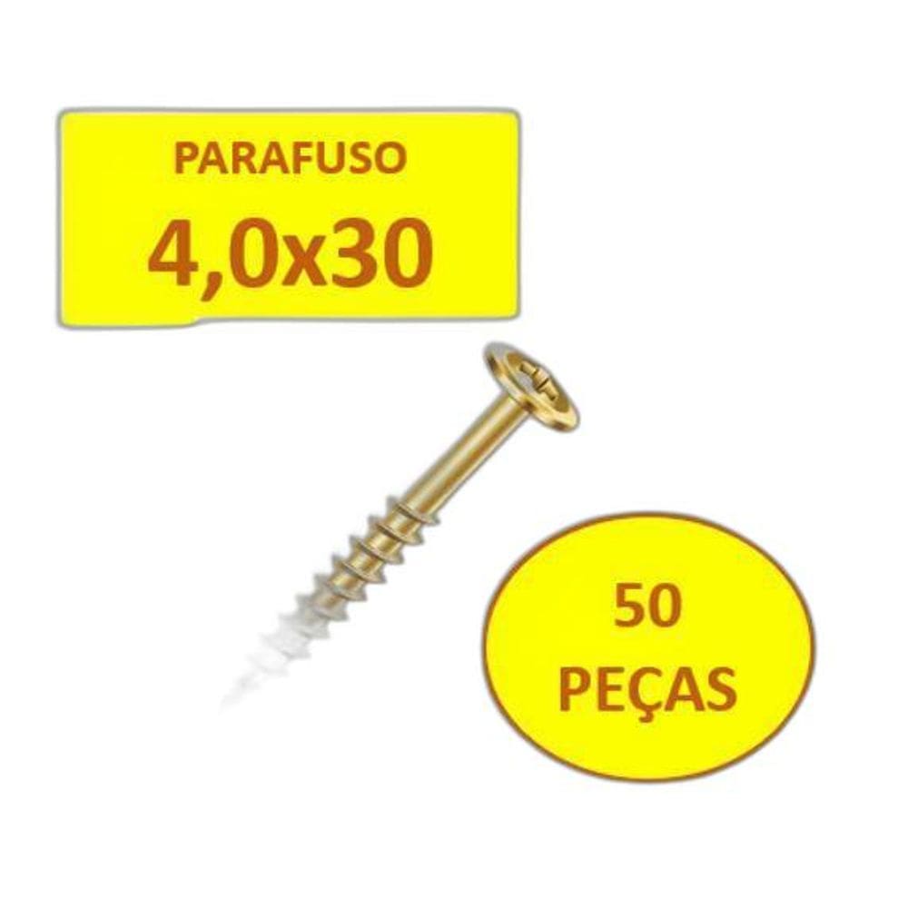Parafuso Flangeado Philips Madeira 4,0X30 Ciser 50Un