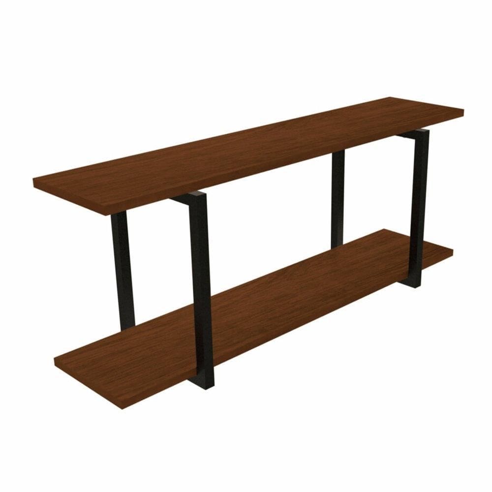 Nicho Industrial Brasforma 2 Prateleiras Com Suporte Avelã 90x20cm