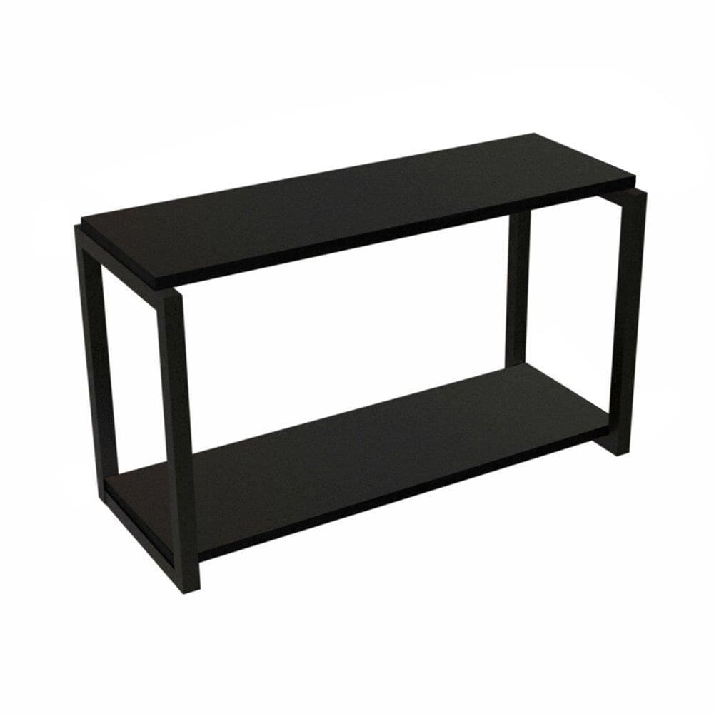 Nicho Industrial Brasforma 2 Prateleiras com Suporte Preto 60x20cm