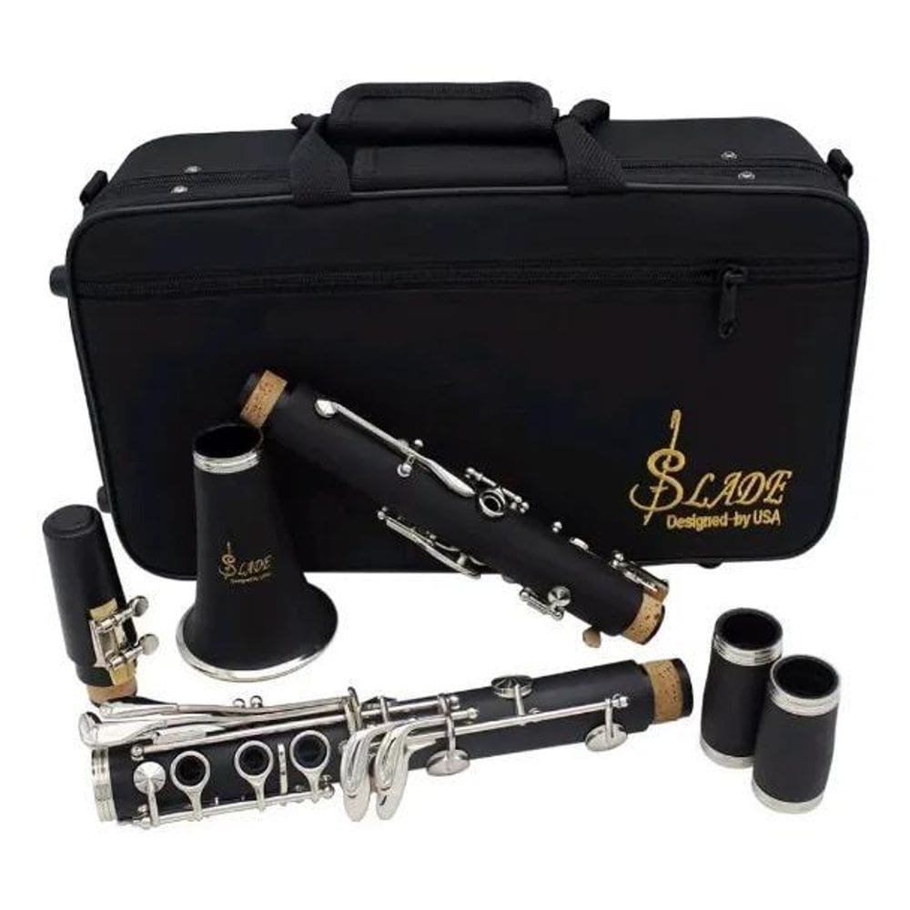 2X Clarinete Clarineta 17 Chaves Com Estojo Slade Ammoon Ccb