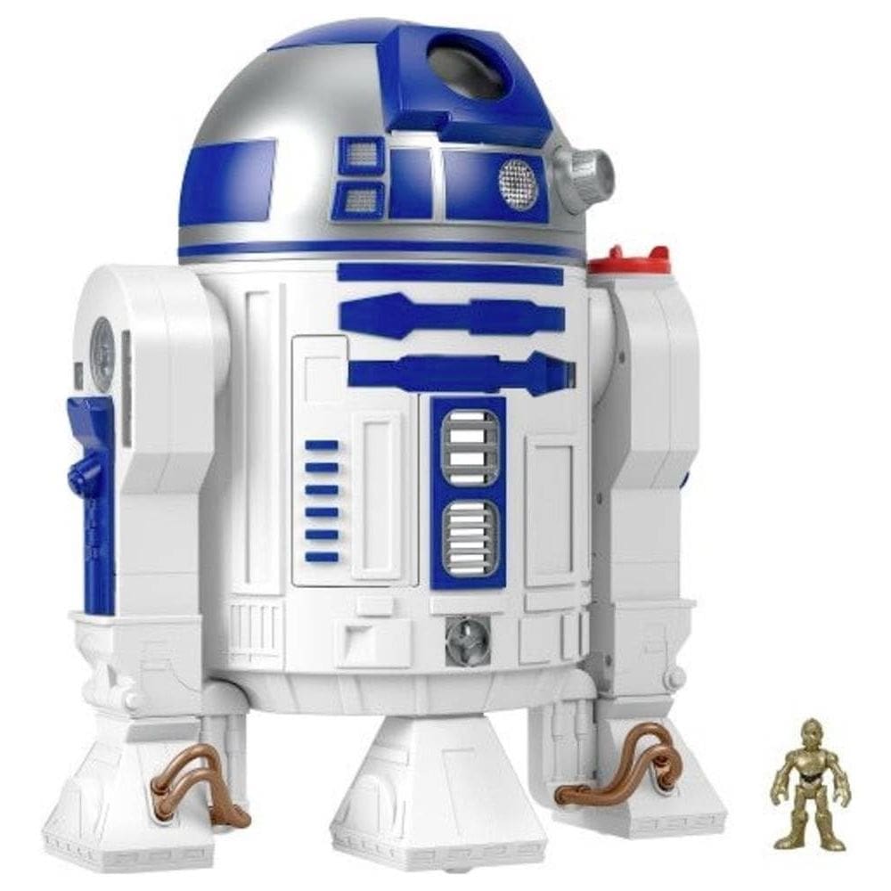 Brinquedo Fisher-Price Imaginext Star Wars R2-D2 com luzes para crianças a partir de 3 anos