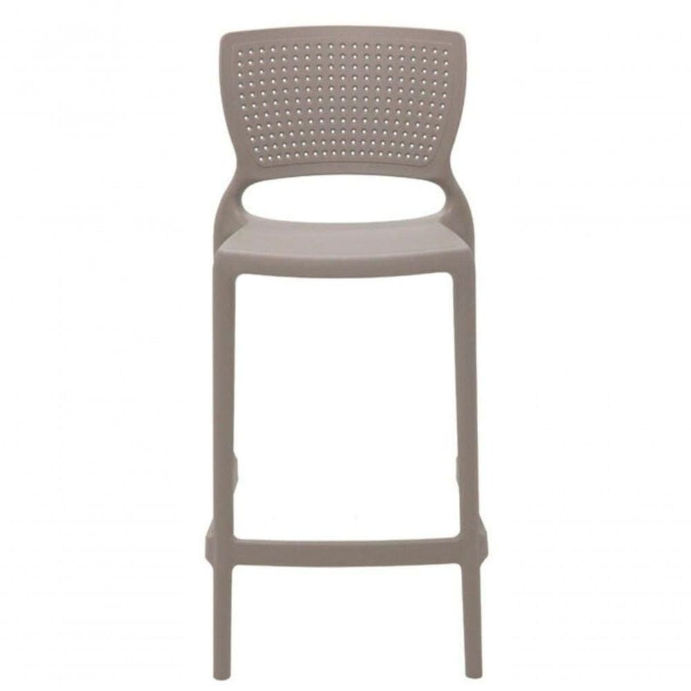 Cadeira Tramontina Safira Alta Residência Em Fibra De Vidro Camurça