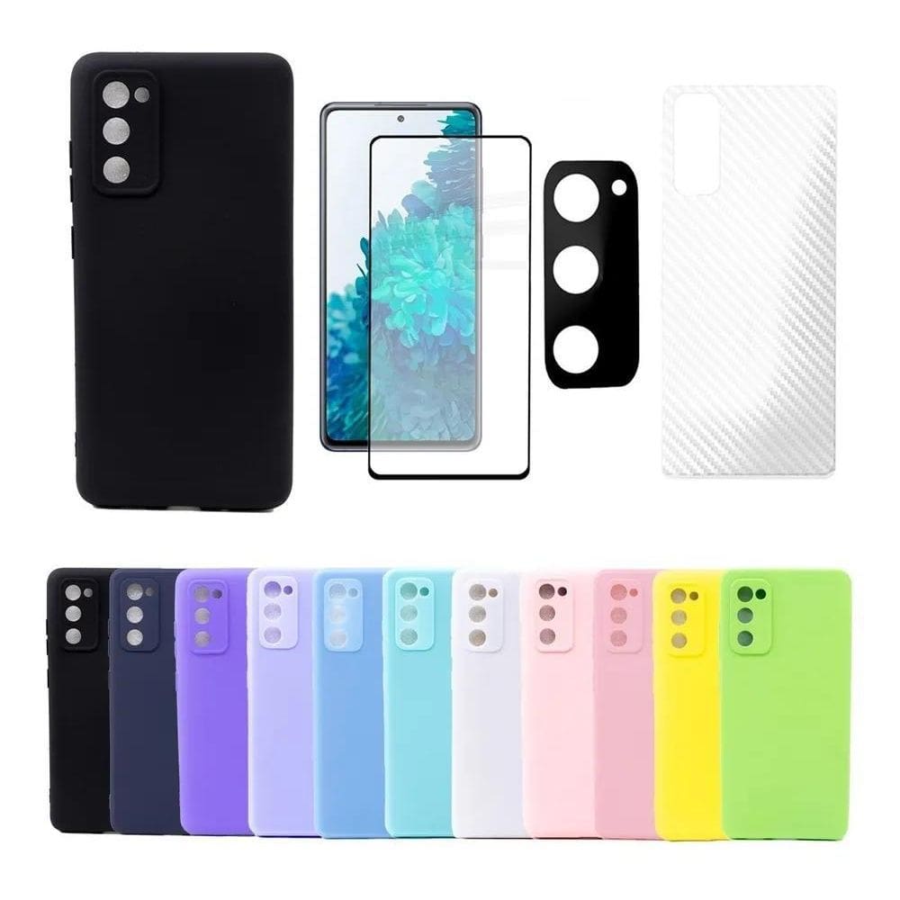 2X Capinha Capa Case Para Galaxy Samsung S20Fe + 3 Película
