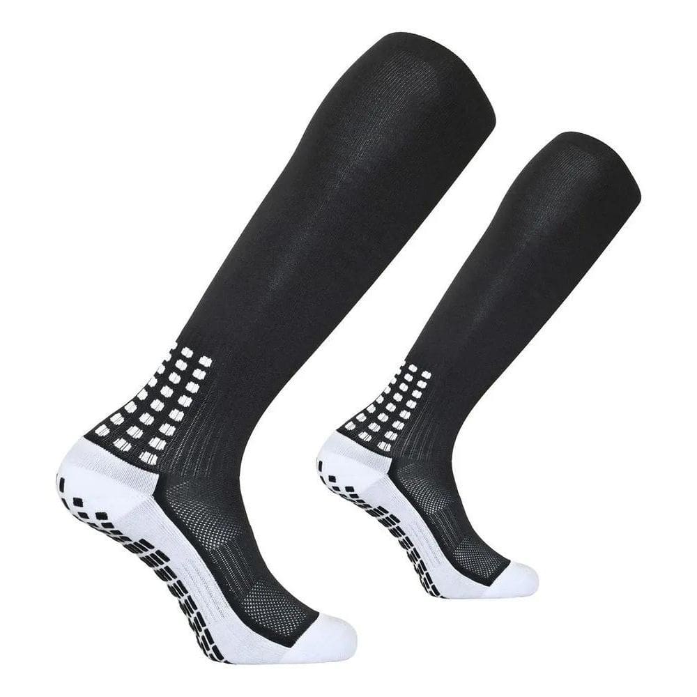 2X Meia Para Futebol Antiderrapante Cano Longo