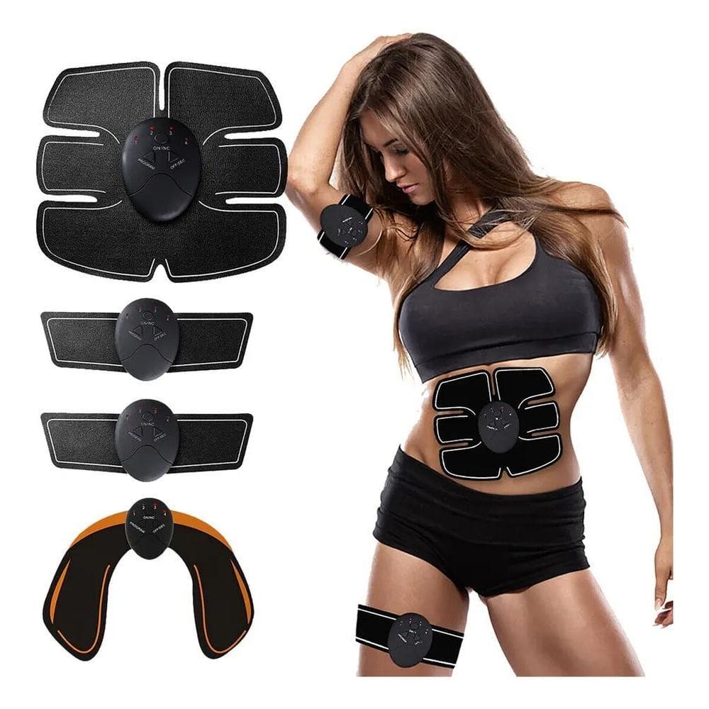 2X Tonificador 4 Em 1 Muscular Abdominal Estimulo Eletrico T