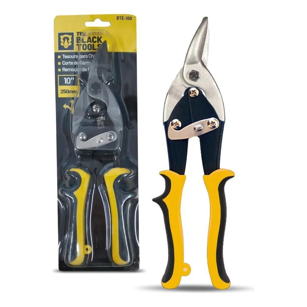 2X Alicate Tesoura Para Chapa Esquerda Bte100 The Black Tool