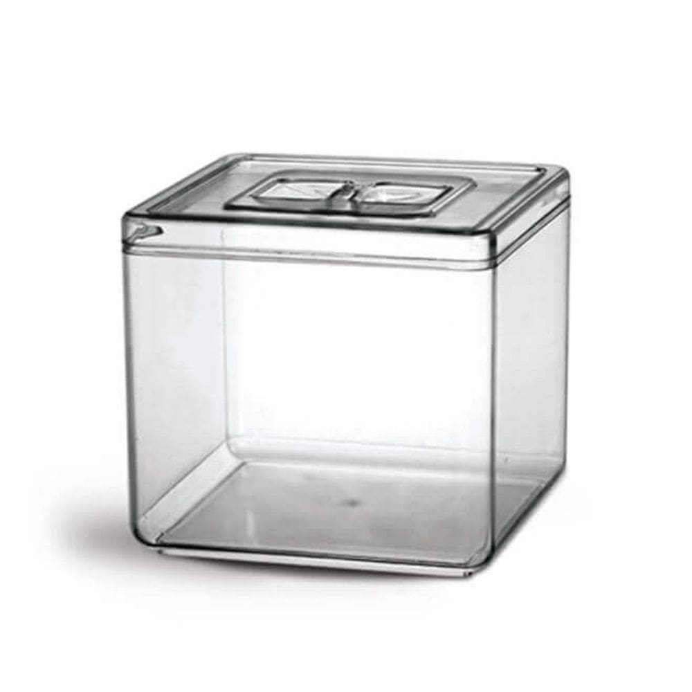 Pote 6,5l Transparente P/ Granel Cereal Alimento C/ Tampa