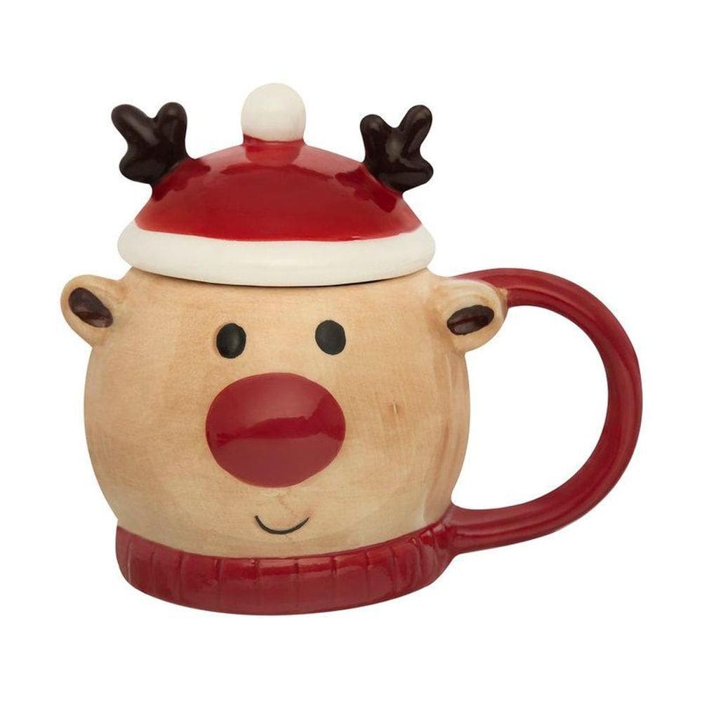 Caneca Home Style Natal Holly Deer