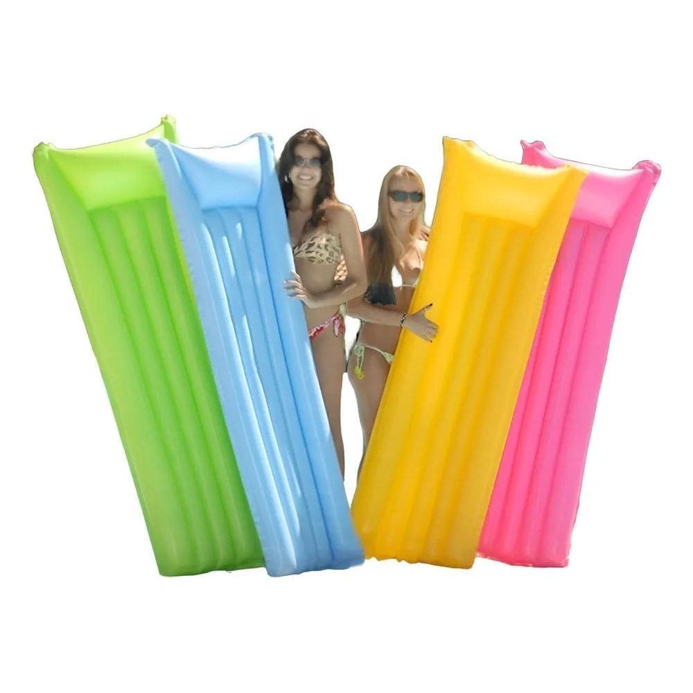 2X Colchão Inflável Grande Praia Piscina 183X69Cm Summer Mor