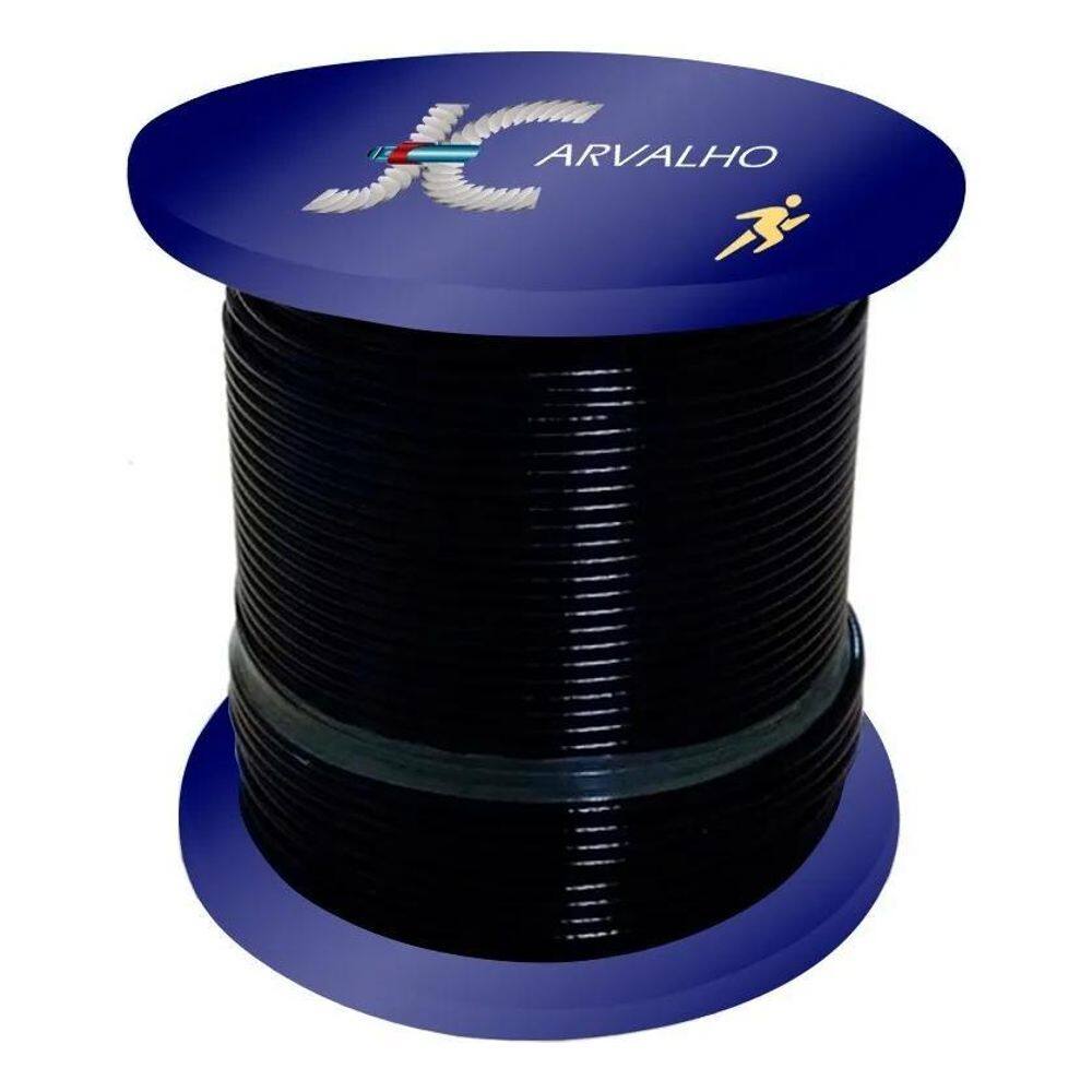 2X 50Mts Cabo Aço Revest Para Academia 1/8X4,8 Cobrimos Orçame