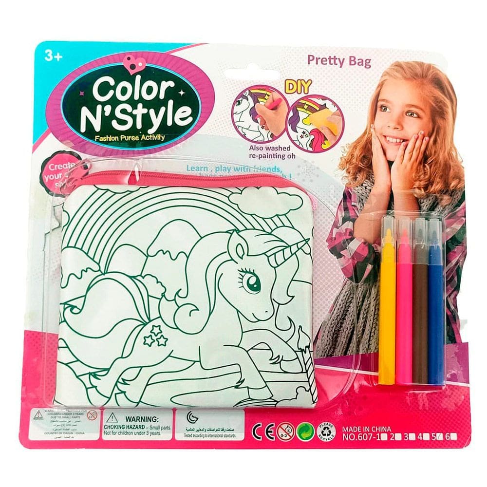 Bolsa de Pintura Mágica Color N´Style Zippy Toys Unicórnio 3+ Anos 1 Unidade