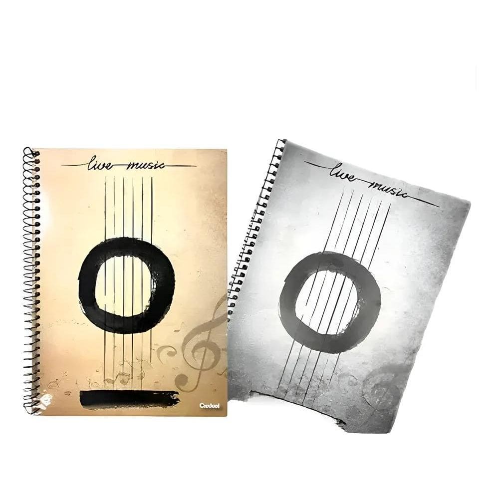 2X 2 Caderno De Música Grande Com Pautas Para Teoria Musical