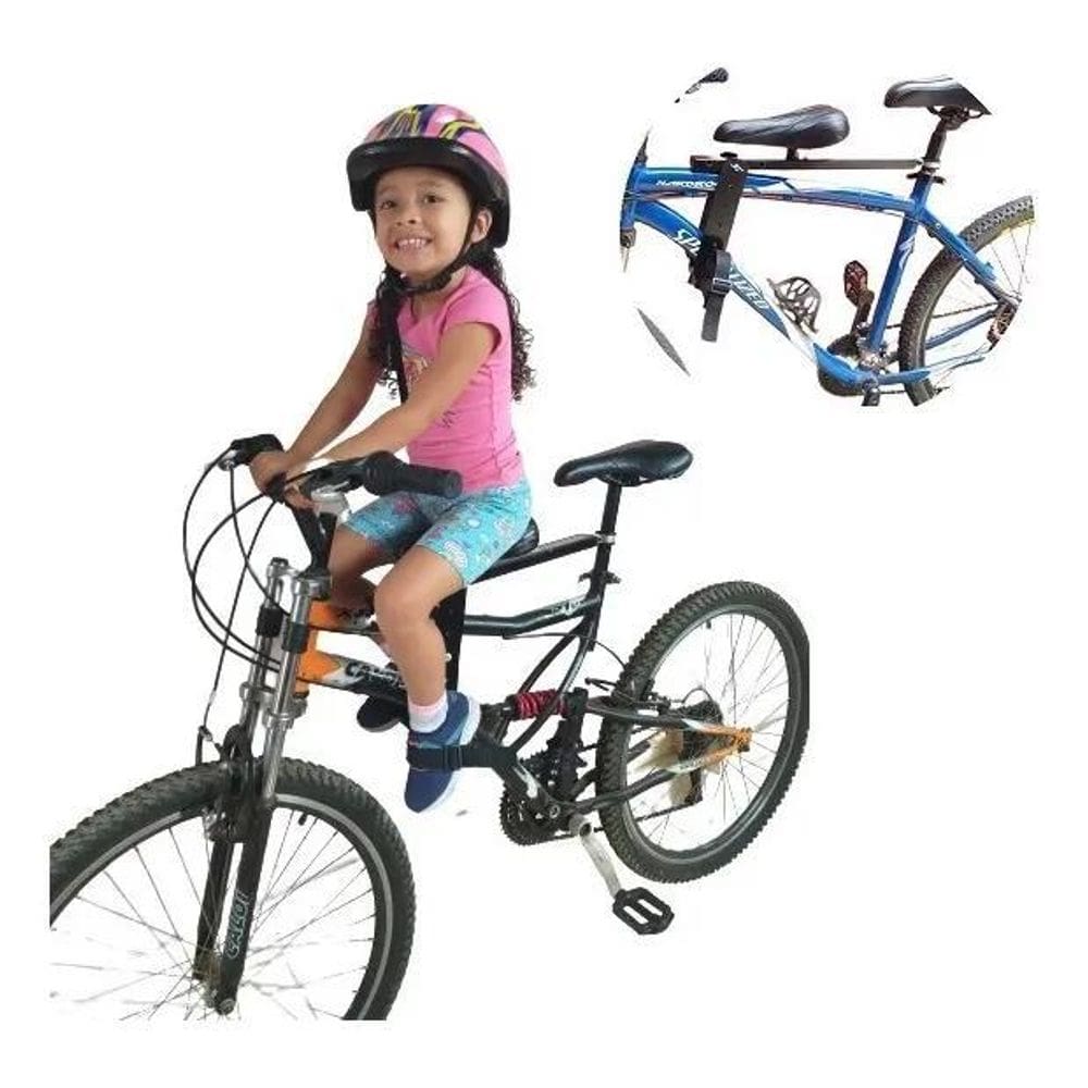 2X Cadeirinha Infantil Bicicleta Bike Dianteira Assento Fron