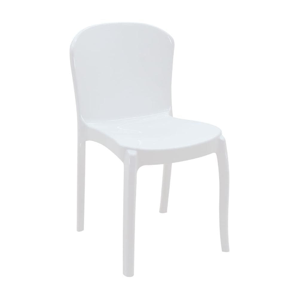 Cadeira Empilhável Tramontina Anna em Polipropileno Branco