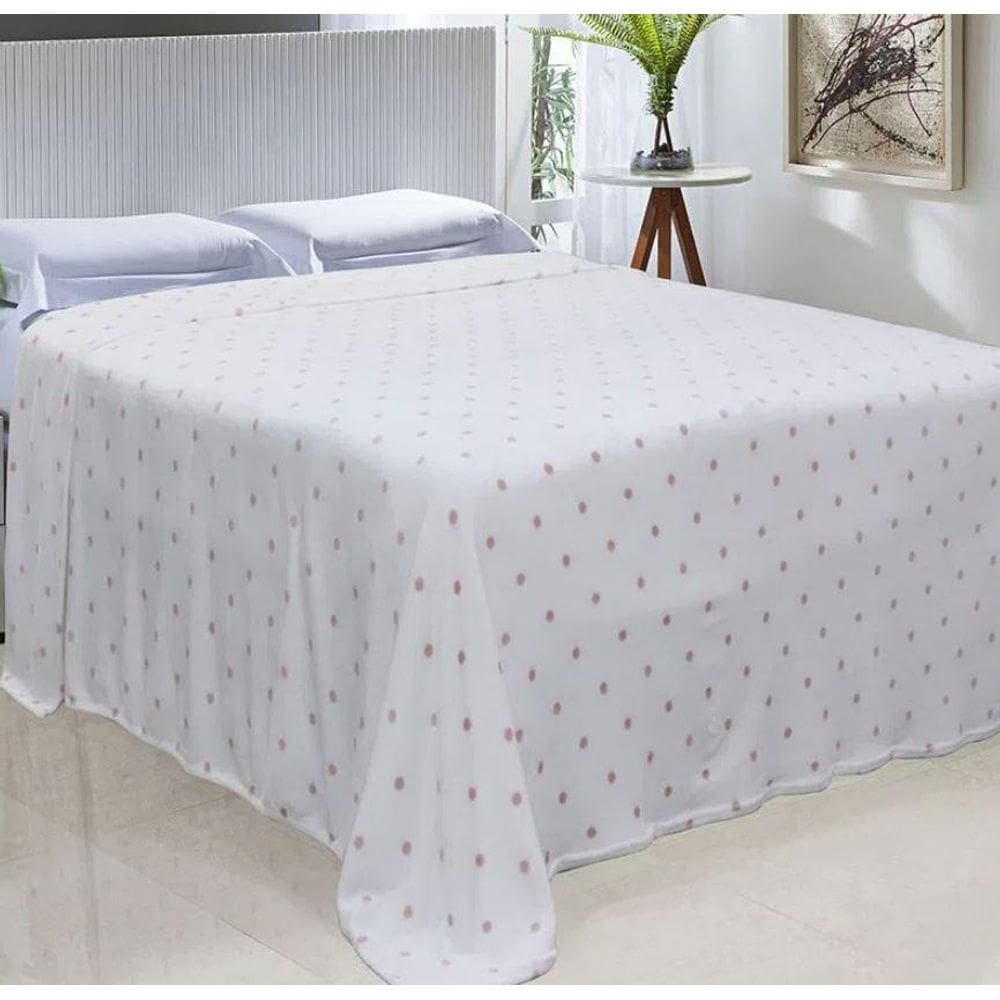 Cobertor Casal Toque De Seda Poa Microfibra Niazitex