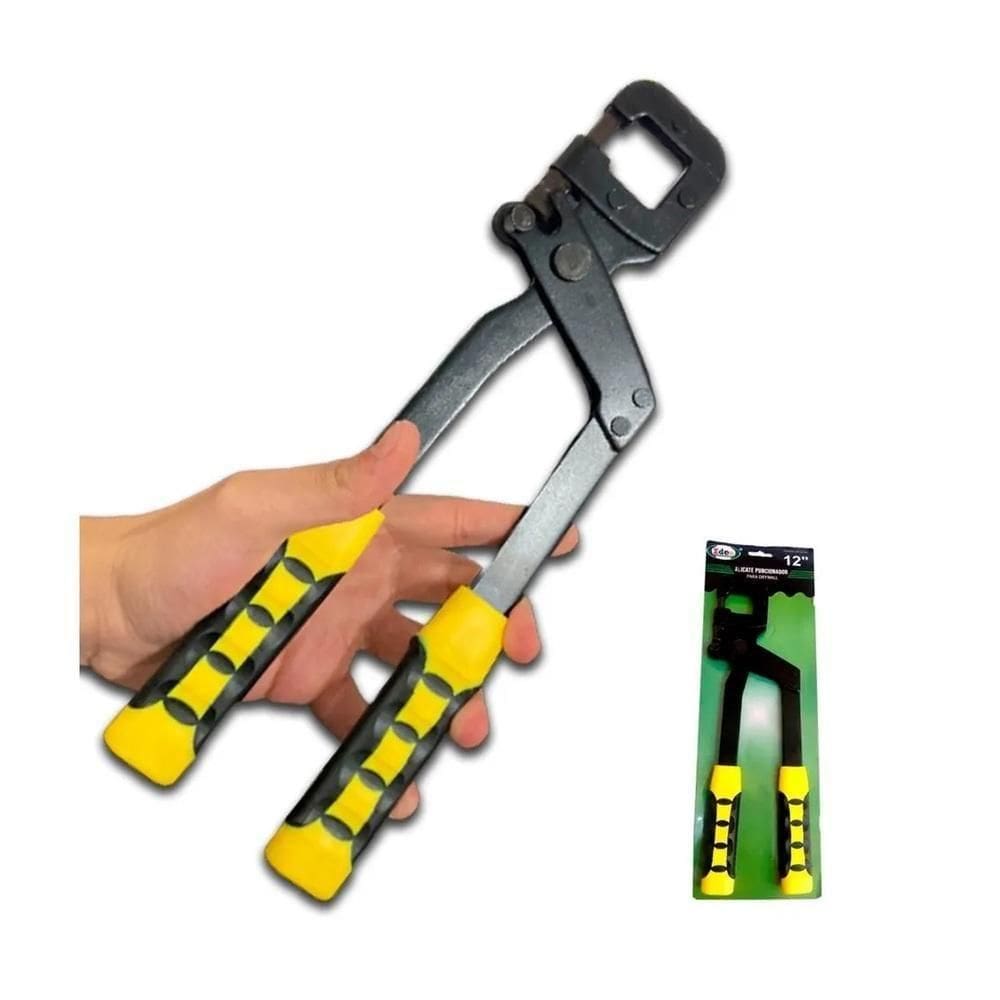 Alicate Puncionador Drywall Profissional Prendedor Perfil 12 Polegadas 300mm Gesseiro Reforçado