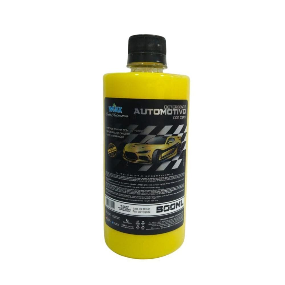 Detergente Automotivo Concentrado C/Cera Carnauba 500Ml Wuax