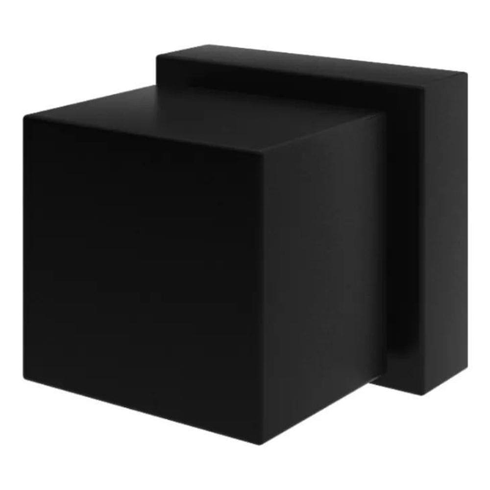 2X Acabamento Quadrado Registro Preto Volante Metal Padrão D
