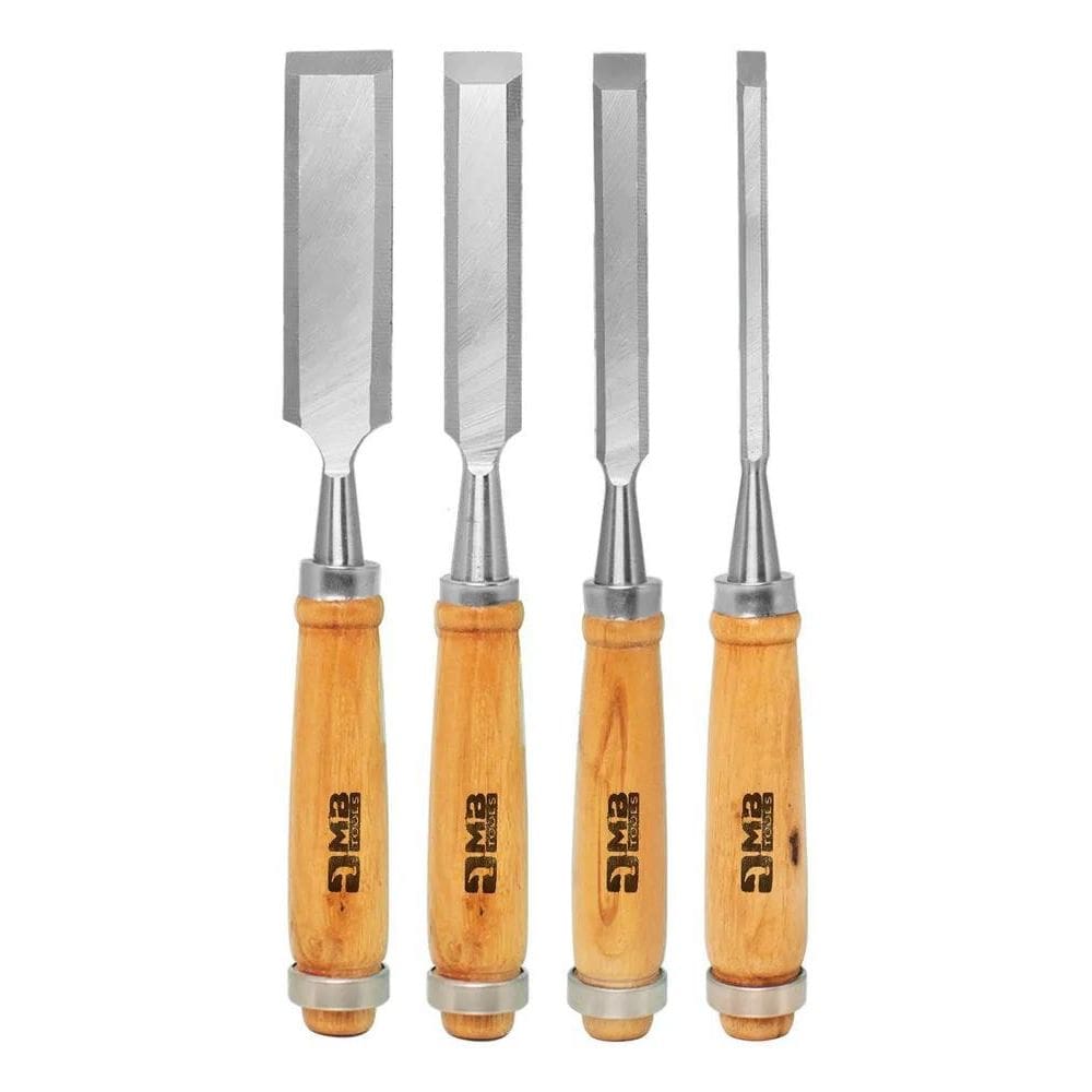 Kit Jogo 4 Formão Profissional Talhadeira Esculpir Madeira