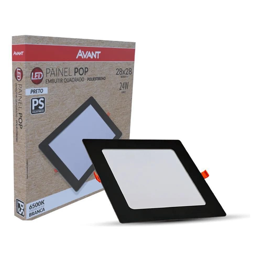 2X Luminária Plafon Led De Teto Avant Pop Plástico Embutir