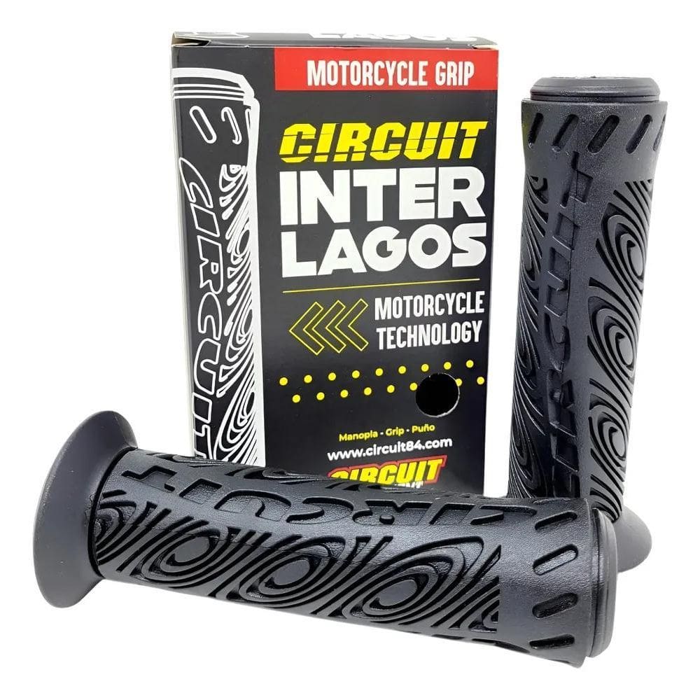 Manopla Punho Moto Circuit Interlagos Preta  Par