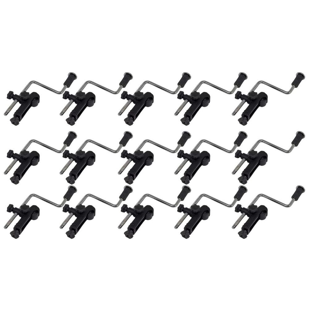 Kit 15 Clamp Suporte De Microfone Percussão Estilo Garra Lp