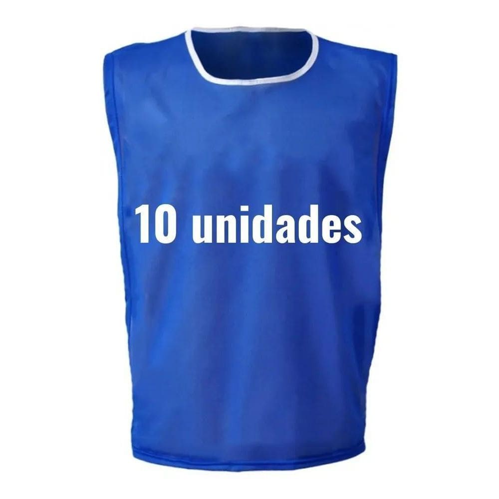 2X Kit 10 Colete Jogar Futebol Esportivo Futsal Treino Socie