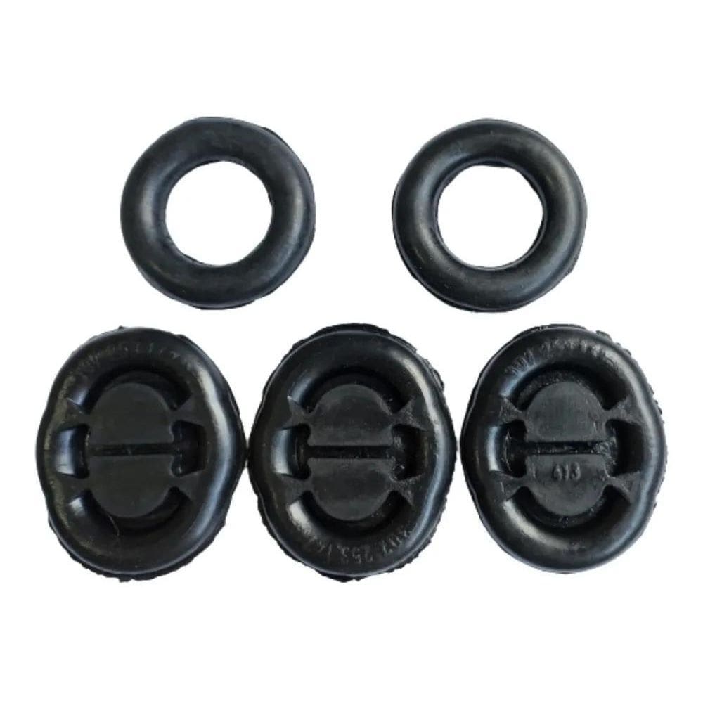 Borracha / Coxim Escapamento Gol Bola G2 Kit C / 5 Peças