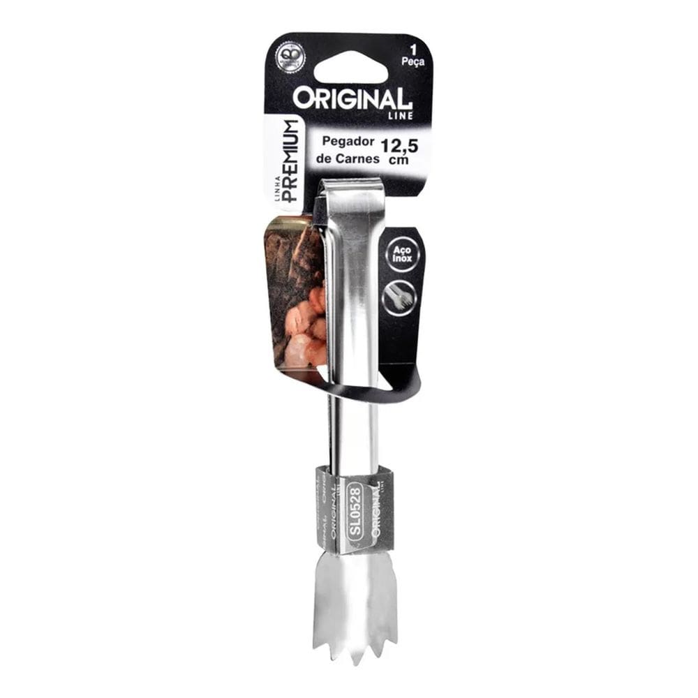 2X Mini Pegador De Carne Churrasco Inox 12,5Cm
