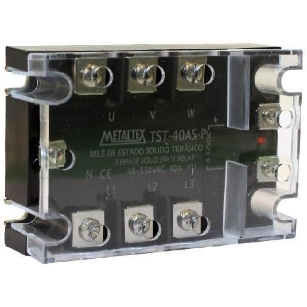 Relé De Estado Sólido Trifásico 40A Tst - Metaltex